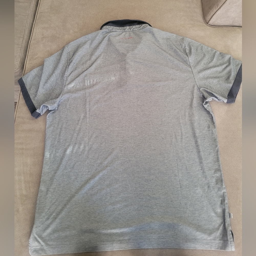 Travis Matthew Men's Gray Golf Polo Shirt Short Sleeve Size 2XL - Picture 4 of 5